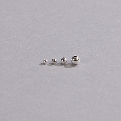 190-143:  Sterling Silver Round Beads 