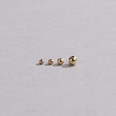 190-144:  Gold-Filled Round Beads 