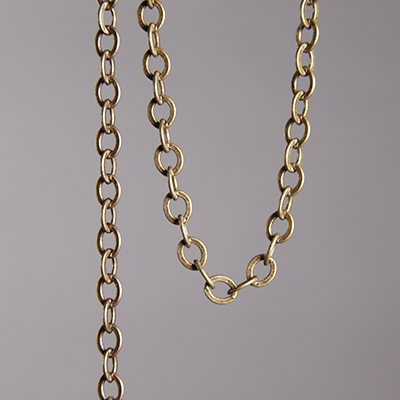CH0003-AB: 5x4.5mm Flat Cable Chain - Antique Brass (5ft)  